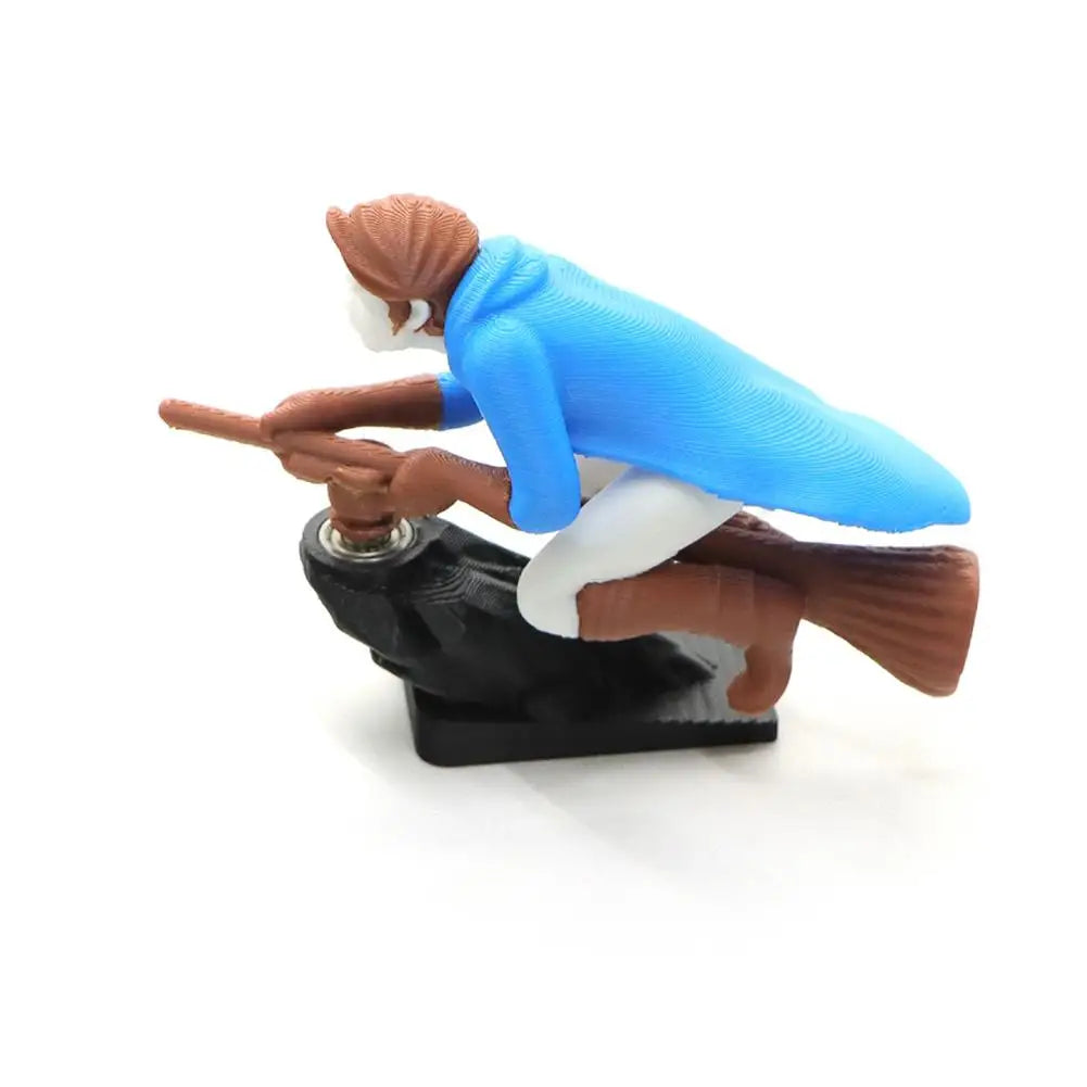 Broomstick Dashboard Drift Ornaments - Witch & Wizard Car Decor, Self-Adhesive DIY Sticker for Vehicle Interior Decoration