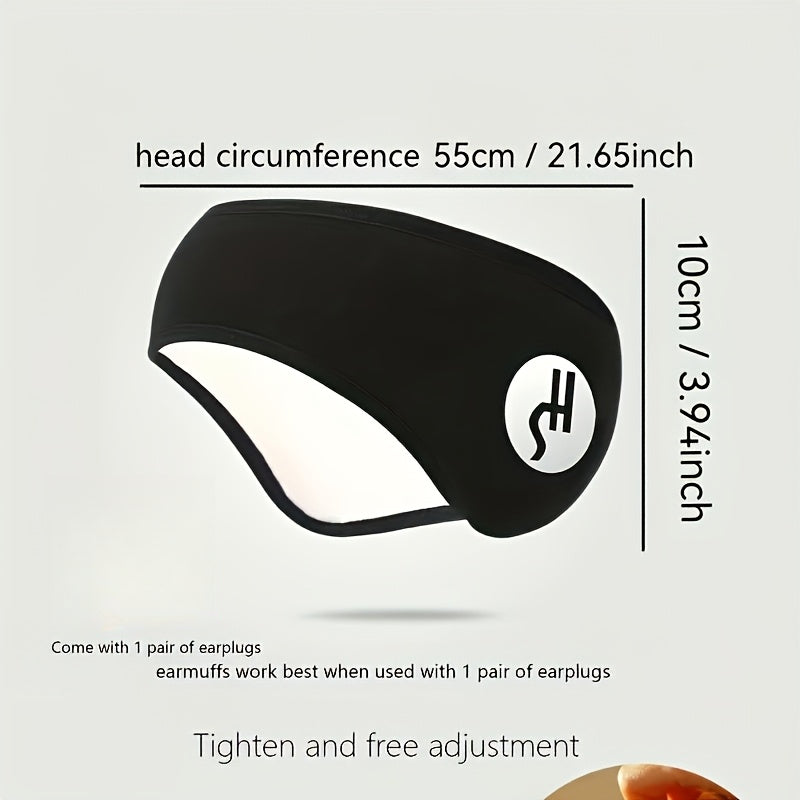 Noise Cancelling Sleep Mask With Ear Muffs For Light Sleepers - Adjustable Soft Polyester Face Coverage, Battery Free