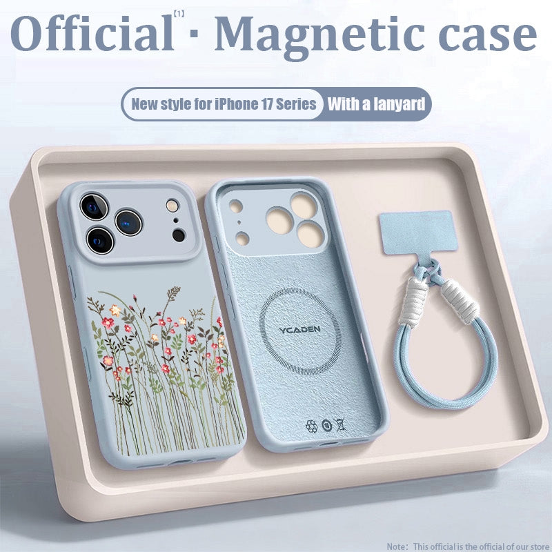 Premium MagSafe Case For iPhone 13 Pro Max To 17 Pro Max Lens Protection Shockproof TPU With Lanyard