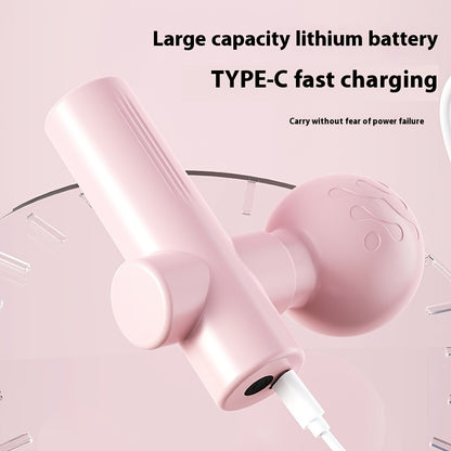 Mini Muscle Massage Gun Portable Deep Tissue Massager With 7mm Amplitude 4 Speed Quiet USB C For Athletes And Seniors