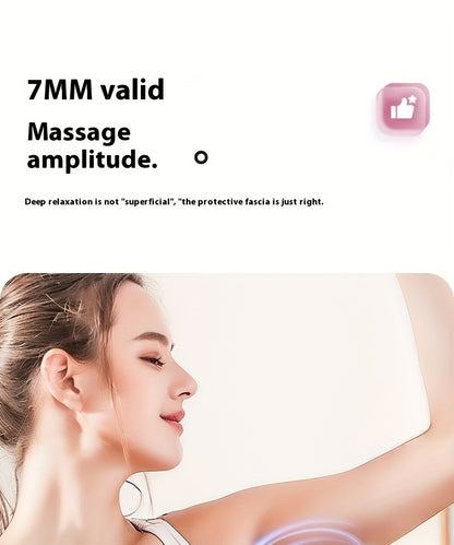 Mini Muscle Massage Gun Portable Deep Tissue Massager With 7mm Amplitude 4 Speed Quiet USB C For Athletes And Seniors