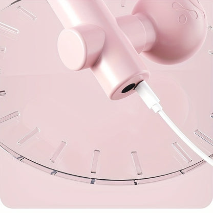 Mini Muscle Massage Gun Portable Deep Tissue Massager With 7mm Amplitude 4 Speed Quiet USB C For Athletes And Seniors