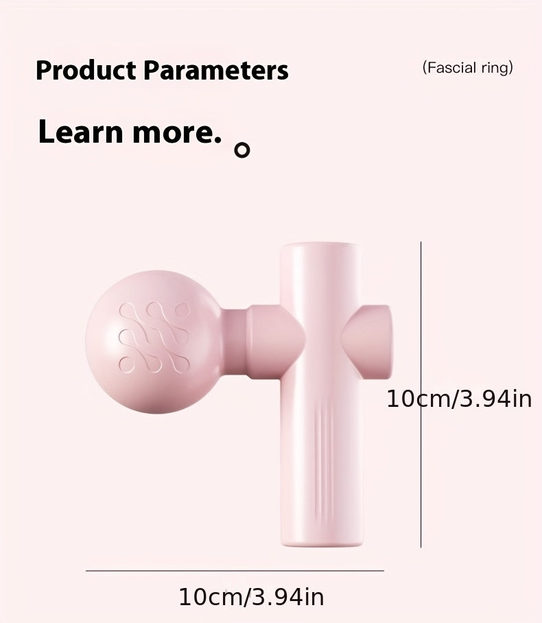 Mini Muscle Massage Gun Portable Deep Tissue Massager With 7mm Amplitude 4 Speed Quiet USB C For Athletes And Seniors