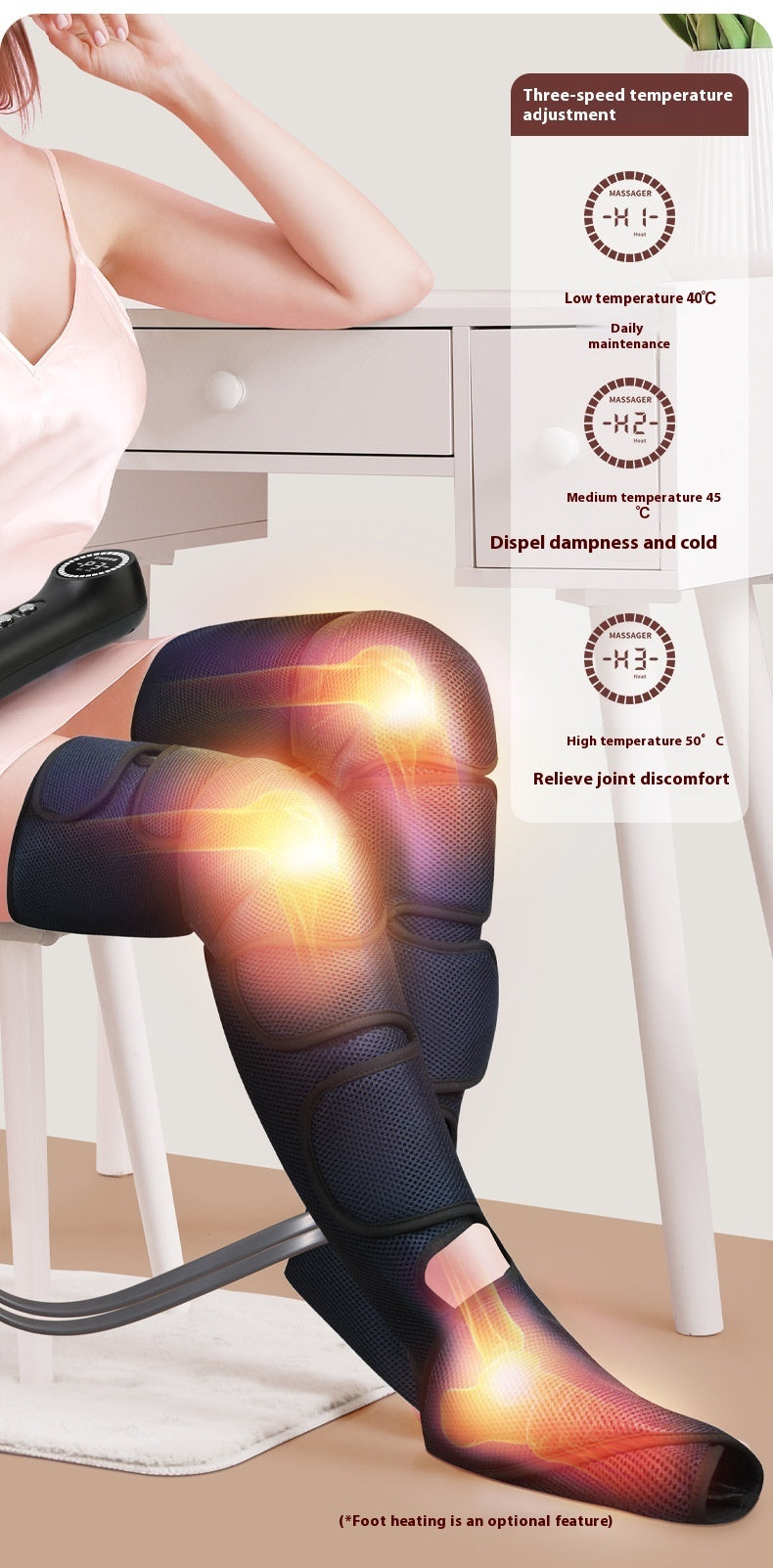 Pneumatic Massager For Kneading Legs