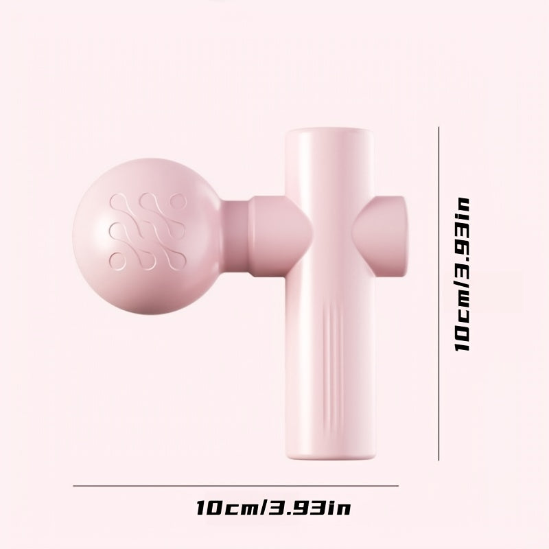 Mini Muscle Massage Gun Portable Deep Tissue Massager With 7mm Amplitude 4 Speed Quiet USB C For Athletes And Seniors