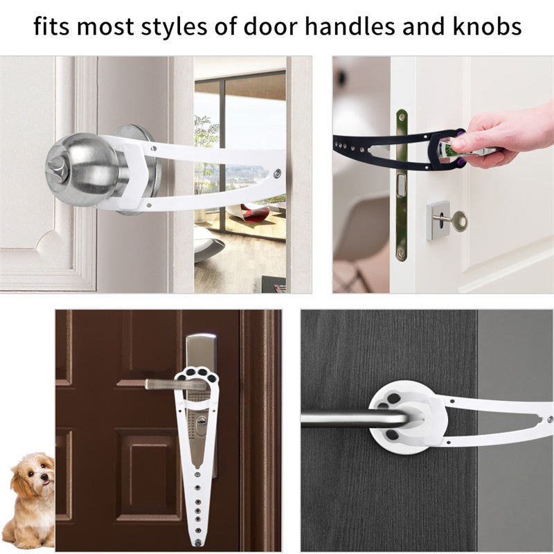 Pet Cat Door Holder Latch Prevents Dogs From Entering Cat Supplies Adjustable Elastic Gate Lock Keep Dog Out Pet Cat Accessories