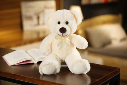 Cute Colorful Bow Tie Bear Doll Plush Toy Hug Bear Doll Children Birthday Gift Pillow Teddy bear Home Living Room Bedroom