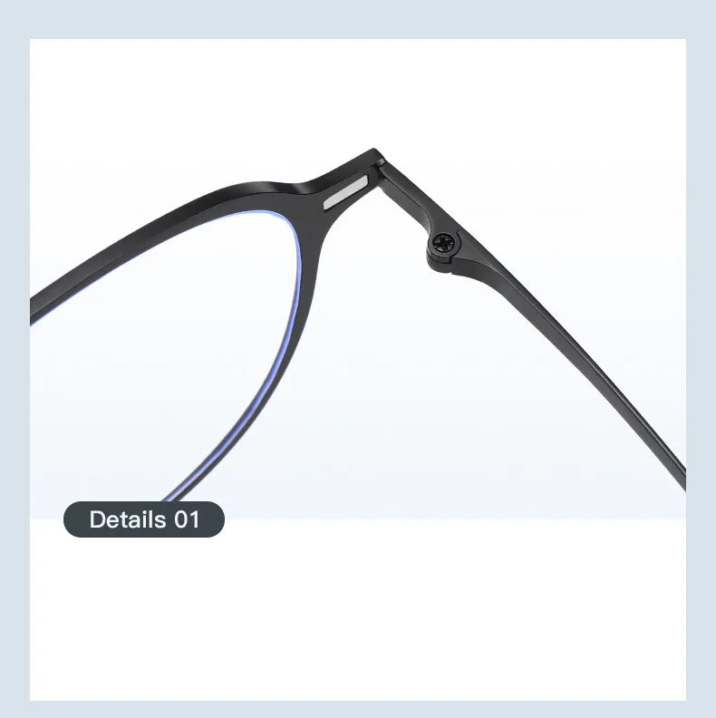 CCspace Round Polarized Clip On Glasses For Women Blue Light Blocking Lenses Customizable Prescription