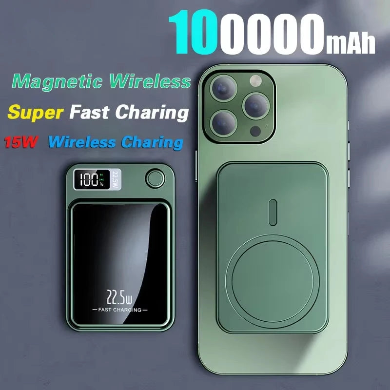 200000mAh Magnetic Wireless Power Bank – 22.5W Fast Charge