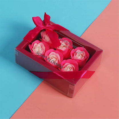 Luxury Artificial Soap Rose Flower Simulation Peony Scented Rose Flowers with Gift Box For Mother's Day Birthday Wedding Party