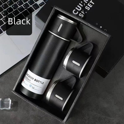 304 Stainless 500ml Steel Vacuum Insulated Water Bottle Portable Coffee Bottle Office Gift Set Business Style Travel Thermal Mug
