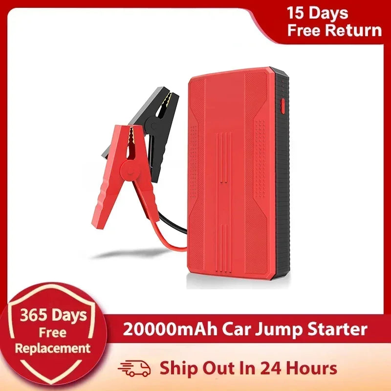 20000mAh Car Battery Jump Starter Portable Car Battery Booster Charger Booster Power Bank Starting Device 12V Gas Vehicles