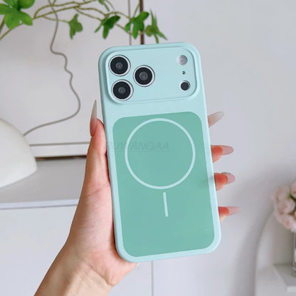 MagSafe Silicone Case For iPhone 17 Pro Max Frosted Solid Color Soft Touch Protective Cover