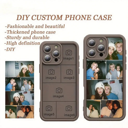 Customized Multi Photo Phone Cases For iPhone 17 16 15 14 13 12 11 Pro Xs Max X XR Mini 16e 7 8 Plus Soft TPU Protective Cover