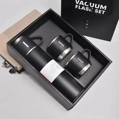 304 Stainless 500ml Steel Vacuum Insulated Water Bottle Portable Coffee Bottle Office Gift Set Business Style Travel Thermal Mug