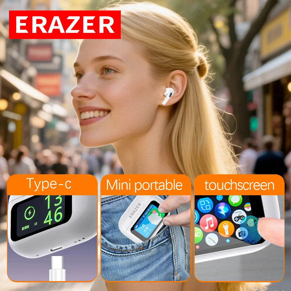 Erazer Wireless Earbuds ANC Bluetooth 5.0 True Wireless With Touch Control Ideal For Music Lovers And Charging Case