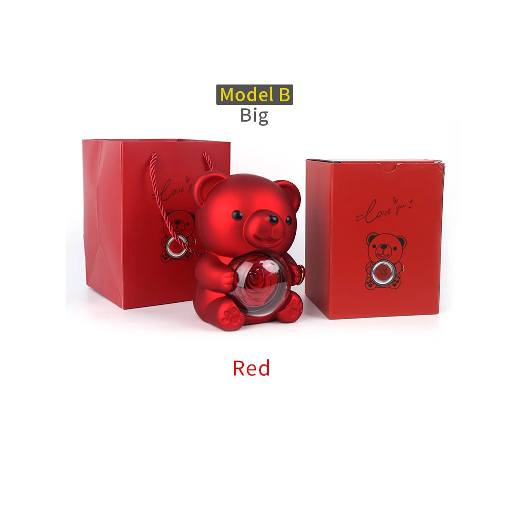 Bear Design Jewelry Box For Necklace Gift Two Options Romantic Gift For Girlfriend