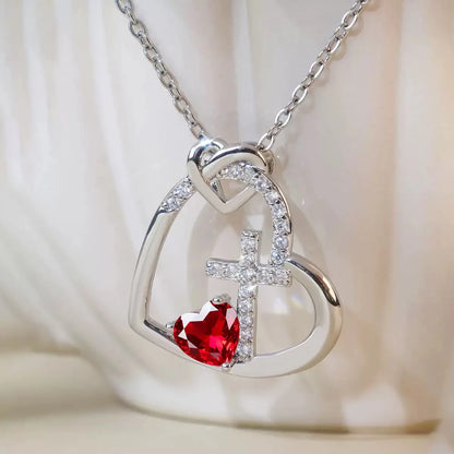 Heart Copper Zircon Pendant Necklaces With Cute Bear Rose Flower Gift Box New Christmas Friends Birthday Valentine Gifts