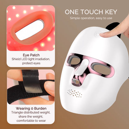 Wireless 7-Color LED Facial Mask – Skin Rejuvenation