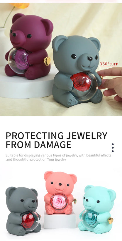 Bear Design Jewelry Box For Necklace Gift Two Options Romantic Gift For Girlfriend