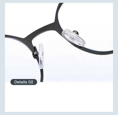 CCspace Round Polarized Clip On Glasses For Women Blue Light Blocking Lenses Customizable Prescription