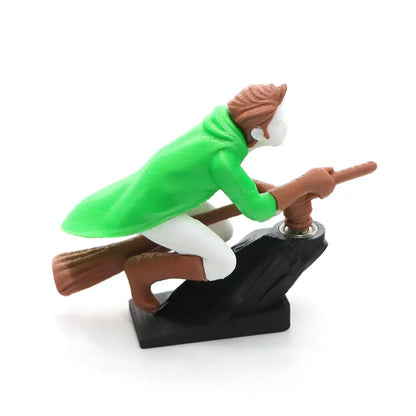 Broomstick Dashboard Drift Ornaments - Witch & Wizard Car Decor, Self-Adhesive DIY Sticker for Vehicle Interior Decoration