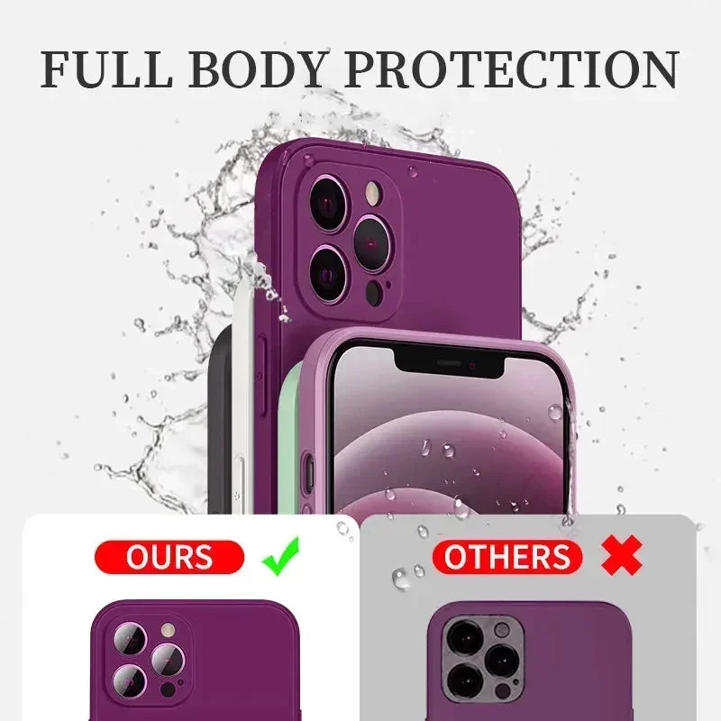 ASTUBIA iPhone 17 Series Case Solid Color Silicone Shockproof Cover Matte Finish Anti Finger Print For iPhone Fans