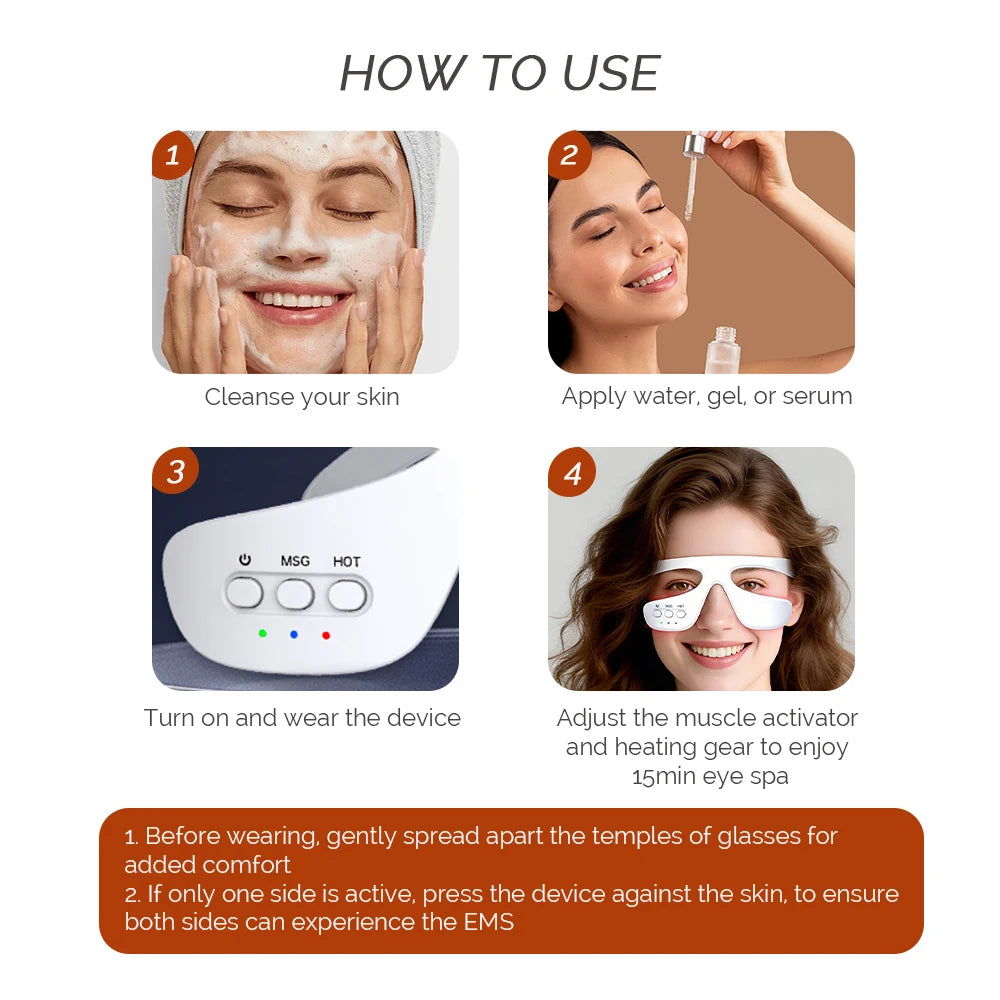3D Eye Massager Device – Dark Circles & Wrinkle Care
