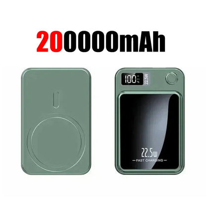 200000mAh Magnetic Wireless Power Bank – 22.5W Fast Charge