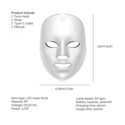 Foreverlily Wireless LED Face Beauty Device For Skin Care