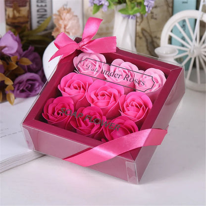 Luxury Artificial Soap Rose Flower Simulation Peony Scented Rose Flowers with Gift Box For Mother's Day Birthday Wedding Party