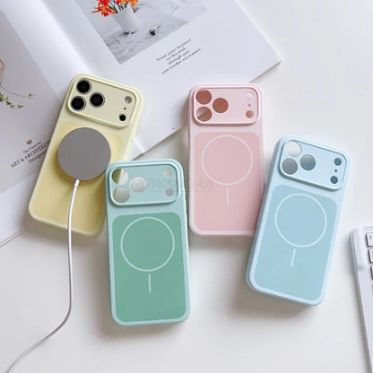 MagSafe Silicone Case For iPhone 17 Pro Max Frosted Solid Color Soft Touch Protective Cover