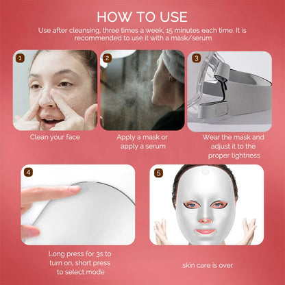 Foreverlily Wireless LED Face Beauty Device For Skin Care