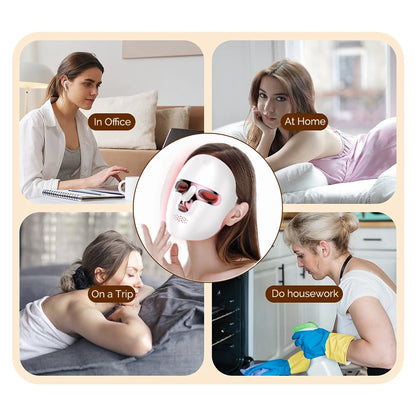 Wireless 7-Color LED Facial Mask – Skin Rejuvenation