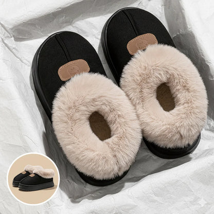 Choice Fleece Lined Winter Slippers For Men Women Ankle Cover Lightweight EVA Sole Indoor Outdoor Warm