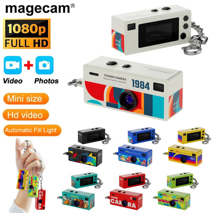 Magecam 0.96 Inch Keychain Camera 1080P Full HD Tiny Camcorder with MicroSD Card Support for Tech Enthusiasts
