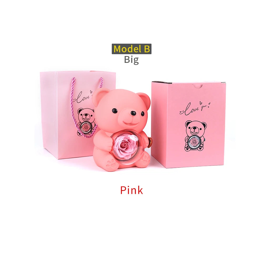 Bear Design Jewelry Box For Necklace Gift Two Options Romantic Gift For Girlfriend