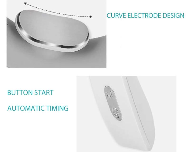 YOSYO Portable Cervical Massager Deep Neck And Shoulder Massage With Warm Heat For Home Office Use NECK002