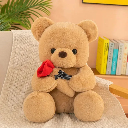 25cm Kawaii Teddy Bear Plush Toy Soft Stuffed Doll Cute Gift for Girls Romantic Home Decor Valentine's Day Special Plush Toy
