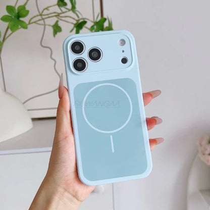 MagSafe Silicone Case For iPhone 17 Pro Max Frosted Solid Color Soft Touch Protective Cover