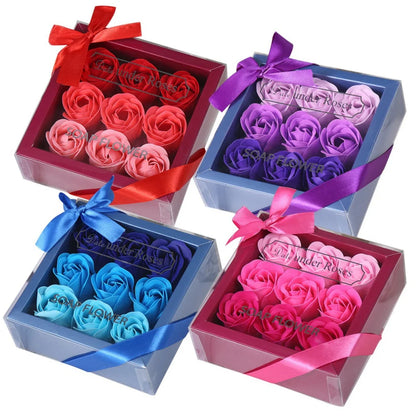 Luxury Artificial Soap Rose Flower Simulation Peony Scented Rose Flowers with Gift Box For Mother's Day Birthday Wedding Party