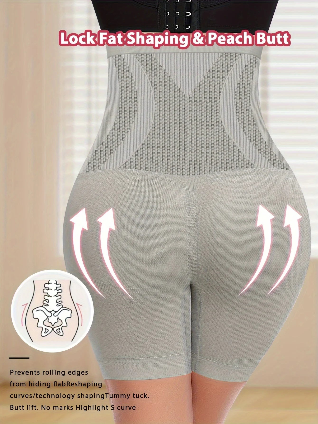 High Waist Tummy Contouring Seamless Panties For Women Breathable Nylon Shaping Underwear All Day Comfort