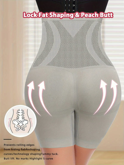 High Waist Tummy Contouring Seamless Panties For Women Breathable Nylon Shaping Underwear All Day Comfort