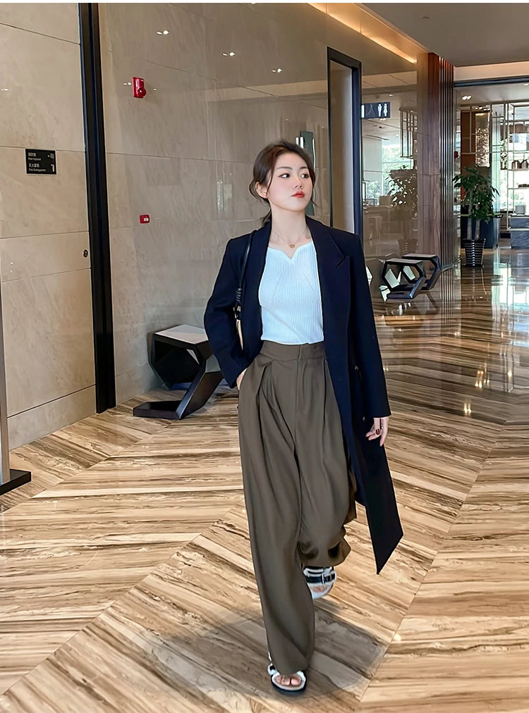 2025 Basic V-neck Chic  Autumn Winter Pullover Women Female Knitted Ribbed Sweater Slim Long Sleeve Badycon High Quality Sweater