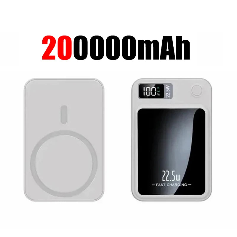 200000mAh Magnetic Wireless Power Bank – 22.5W Fast Charge