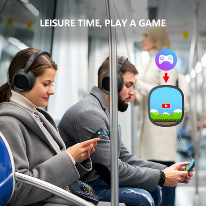 Siindoo Wireless Headphone with Detachable Full Color Touch Screen JH-822Plus AI Assistant Smart Chat Translation Function BT5.4