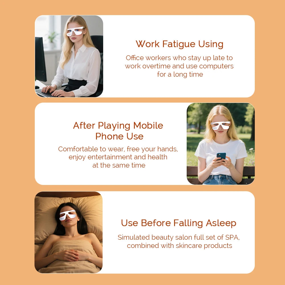 3D Eye Massager Device – Dark Circles & Wrinkle Care