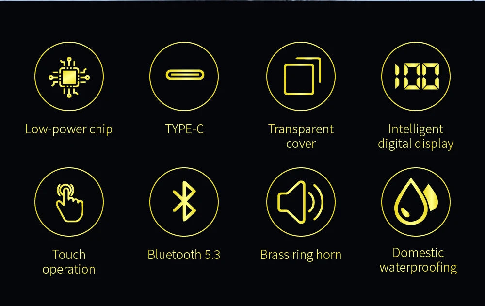 LCKICOO J225 TWS Bluetooth Earphones With 3D Curved Transparent Case, Smart Touch, HD Audio For Music Lovers