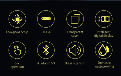 LCKICOO J225 TWS Bluetooth Earphones With 3D Curved Transparent Case, Smart Touch, HD Audio For Music Lovers