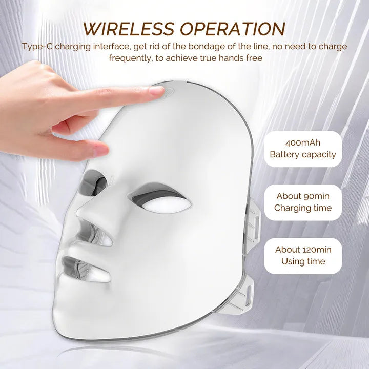 Foreverlily Wireless LED Face Beauty Device For Skin Care